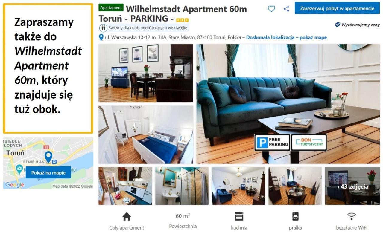 Wilhelmstadt Apartment 90M - Parking Stary Toruń Εξωτερικό φωτογραφία