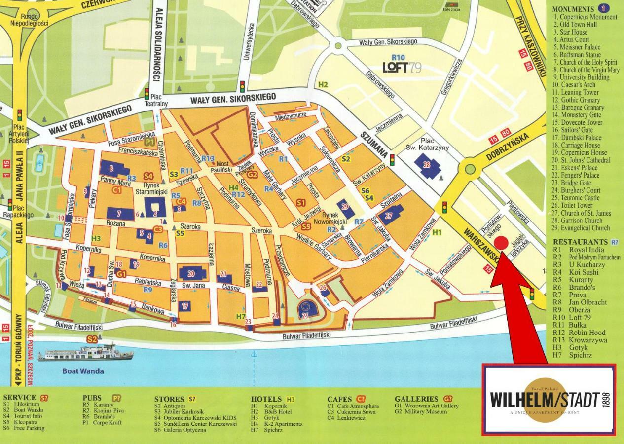 Wilhelmstadt Apartment 90M - Parking Stary Toruń Εξωτερικό φωτογραφία